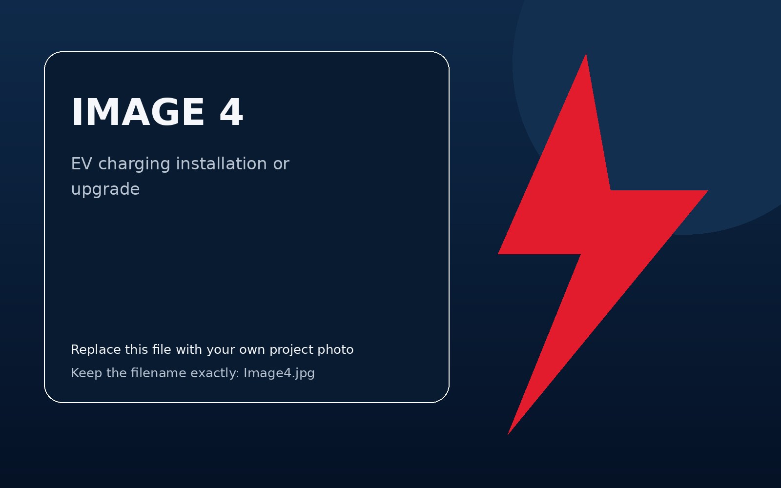 EV charging project placeholder